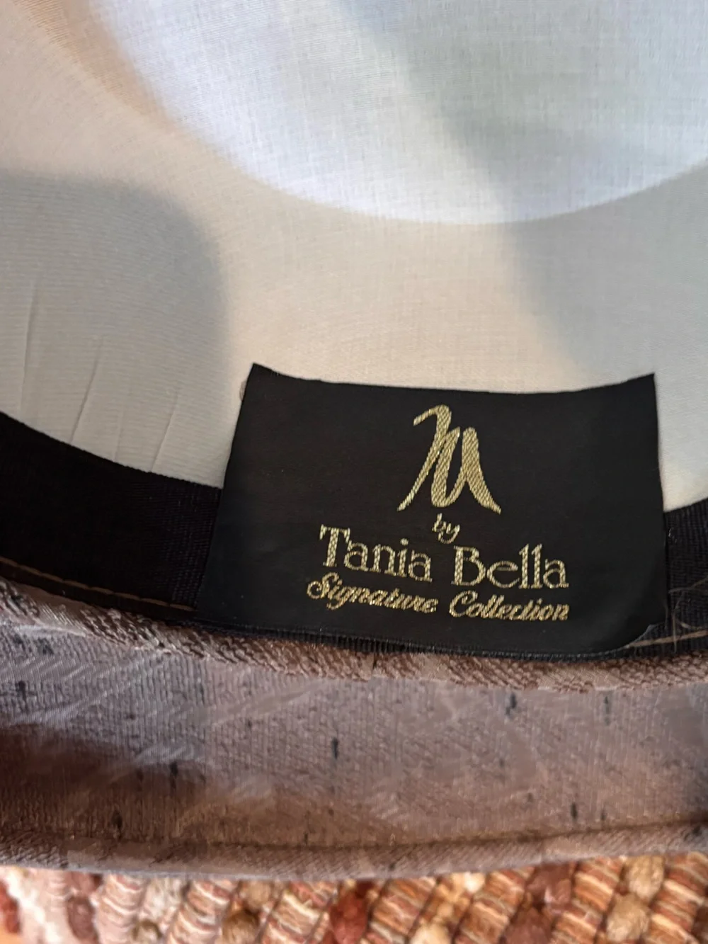 Tania Bella Premiere Collection Brown Kentucky Derby Hat Removable Hornady Pin - Picture 2 of 10